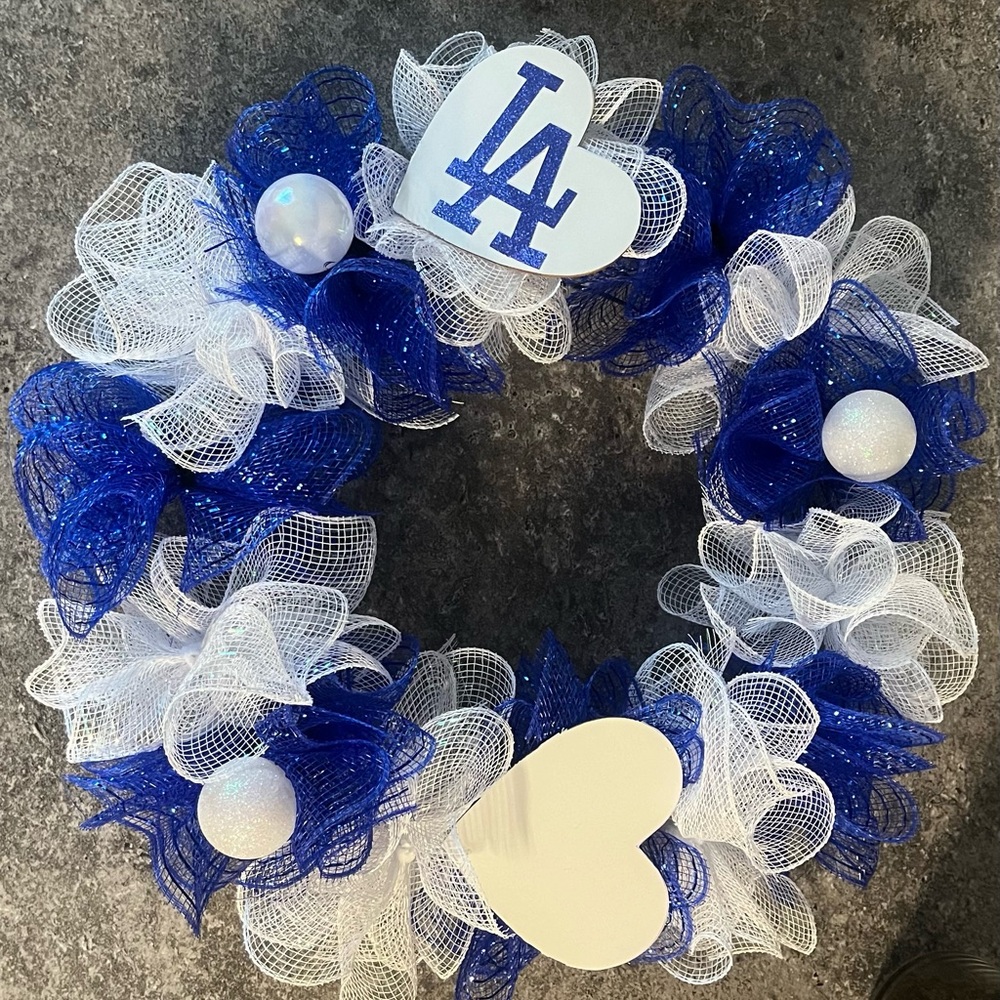 Dodgers Wreath